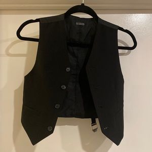 Black Calvin Klein Tuxedo Vest